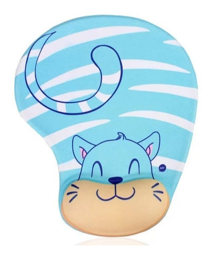 Mouse Pad Gel, Apoya Muñeca Base Antideslizante, Modelo Cat.