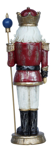 2 Piezas 10 Pulgadas Navidad Resina Cascanueces Muñeca