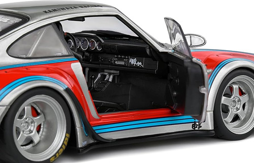 Miniatura Porsche 911 Rauh-welt Begriff (993) Bodykit Martini Racing 2020 Prateado 1:18 Solido