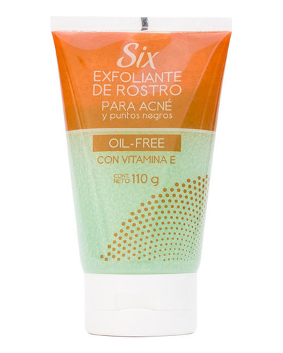 Exfoliante De Rostro Six Para Acné Y Puntos Negros 110 G