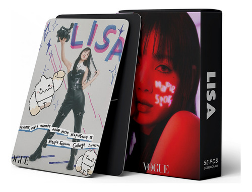 55 Fotocards Lisa -lisa Black Pink Kpop Lomo Cards (solo)