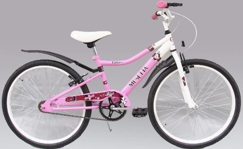 Bicicleta infantiles infantil Musetta Fantasy R24 freno v-brakes color violeta  