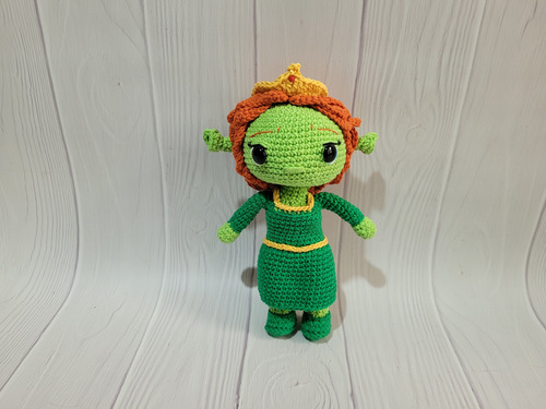 Princesa Fiona Ogro Shrek Amigurumi Muñeco Tejido Artesanal