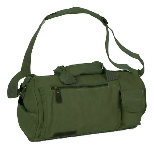 Bolsa Transversal Lona Academia Trabalho Esportiva Unisex Cor Verde