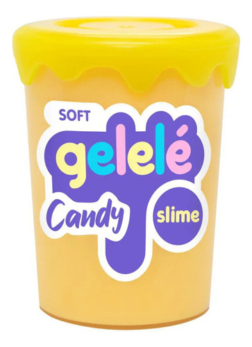 Gelelé Slime Candy Soft Gelelé 180g - Amarelo