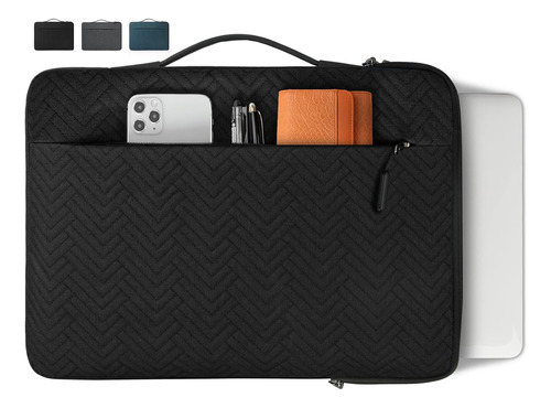 Funda Para Laptop 14'' - Negra Con Bolsillo