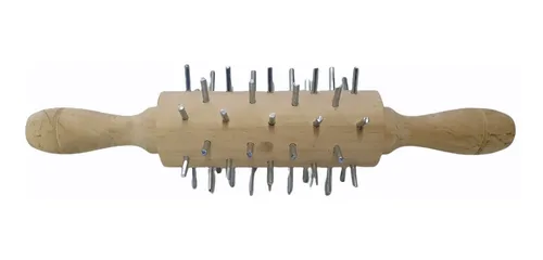 Pica De Madera Con Mangos Giratorios De 35cm Largo Total