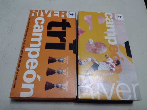 Lote De 8 Peliculas Vhs River Campeón 1993/94/96/97/99 (Usado)