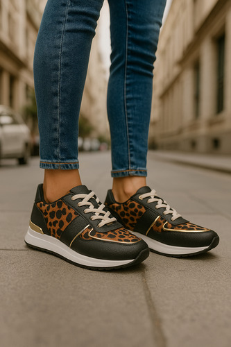 Zapatillas Mujer Urbanas Moda Plataforma Livianas Sneakers