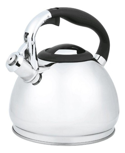 Tetera Silbadora 3 Litros Acero Inoxidable Calibre Pesado Color 3.5lts Cromo