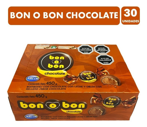 Bon O Bon Chocolate Bombon Caja Con 30 Unidades