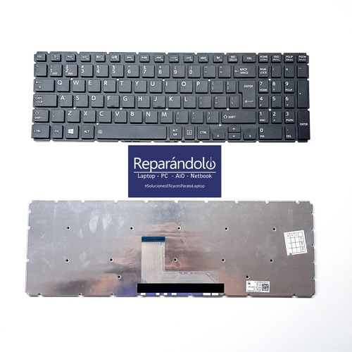 Teclado Laptop Toshiba L50-b, C50-c (us) (enter Grande)