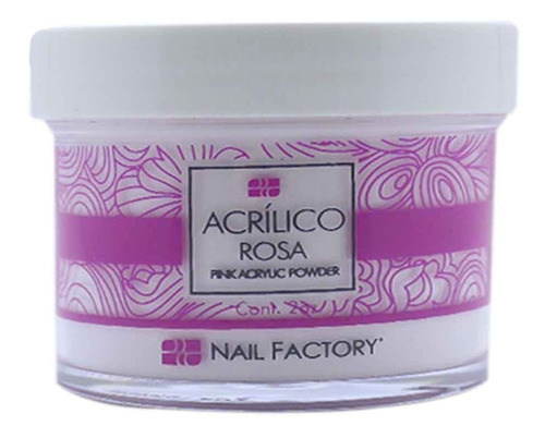 Acrilico Rosa Para Uñas - Nail Factory 2 Oz