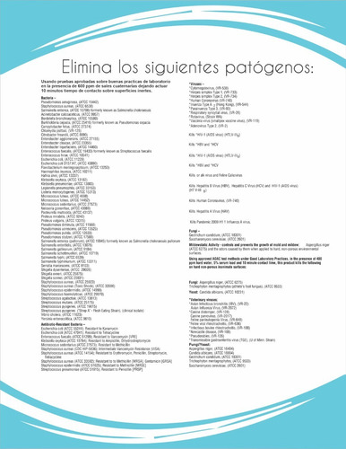 Desinfectante Multiusos A Base De Cuaternario De Amonio