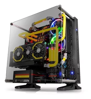 Gabinete Thermaltake Core P3 Tg Preto Vidro 5mm C/ Riser 16x