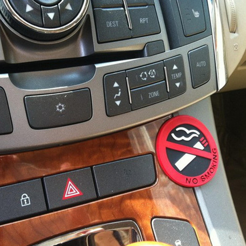 Calcomanía Redonda De Advertencia De Coche, Calcomanías Para