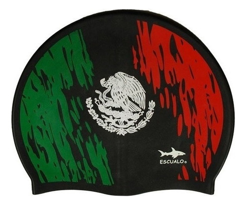 Gorra Natacion Adulto Modelo Bandera - Escualo Color Negro Diseño de la tela Estampado Talla unitalla