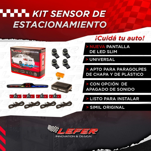 Imagen 3 de 10 de Kit Sensor De Estacionamiento Simil Original Universal Color