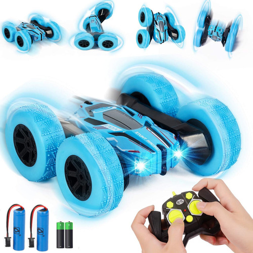 Carro De Control Remoto Deriva Rotación De 360 Grados Con Música Y Luz Color Azul ZL-928-7 CNZLING