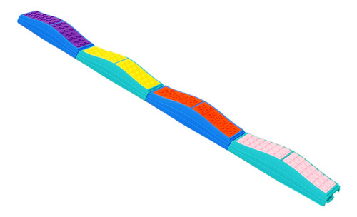 De Equilibrio Onduladas De Colores, Escalones Que Crean