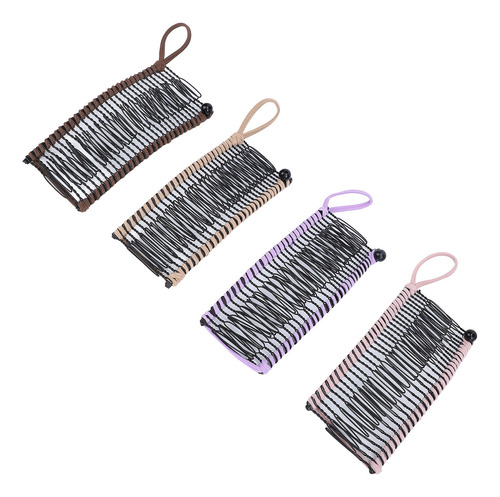 Peines Elásticos Clincher, 4 Piezas, Pinzas Para El Pelo Tip