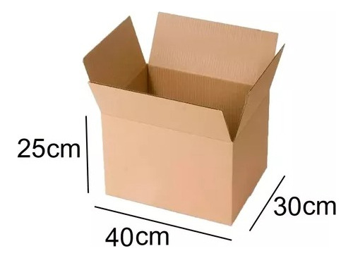 Cajas Reforzadas Envio Ecommerce 40x30x25 X40 Un Marrón