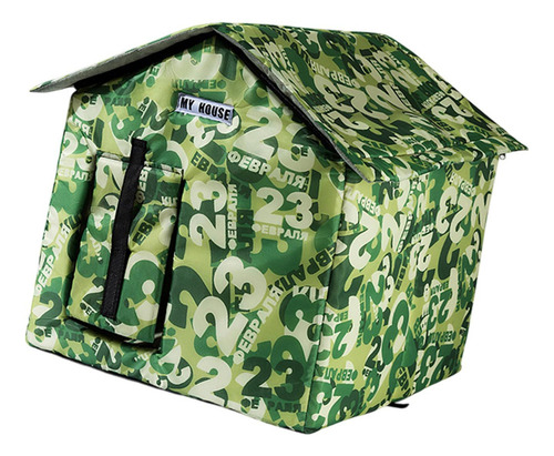 Qh1 Casa Para Gatos Al Aire Libre, Tienda Para Cachorros, S