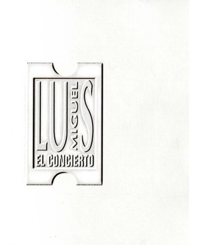 Luis Miguel El Concierto 2 Cd Nuevo Original Sellado Stock