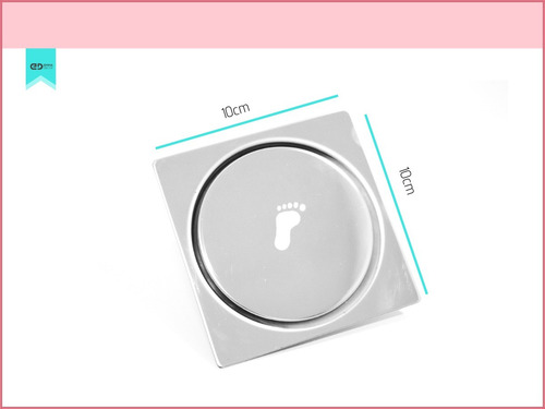 Ralo Inteligente Click Up Clic 10x10 Inox Emma Decor