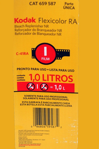 Branqueador Nr Flex De Filme C-41 Kodak