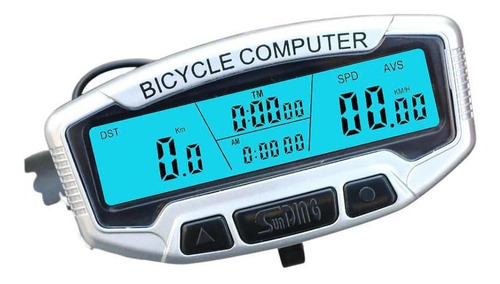 Ciclocomputadora Jiaxi Velocímetro Computador Bike Wired Sem Fio 28 Funções color blanco