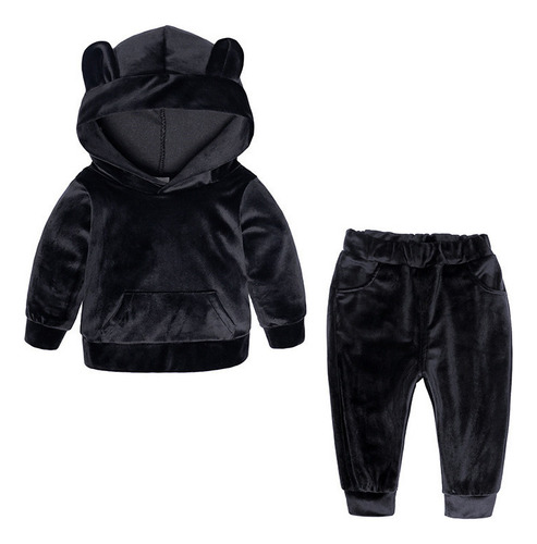 A Conjunto De Sudadera Con Capucha Y Pantalones Para Bebés