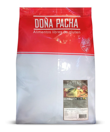 Premezcla Pasta Doña Pacha Alimento Sin Tacc Levadura X10kg