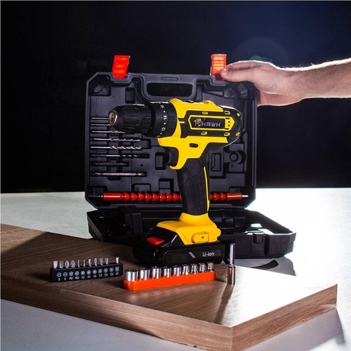 Parafusadeira Furadeira Bateria 12v Com Maleta De Acessórios