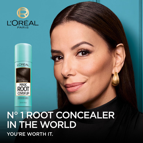 Spray Gris Temporal Para Colorear El Cabello Root Cover Up L