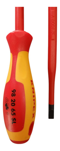 Destornillador Knipex Plano Aislado 1000v 98 20 65 Sl