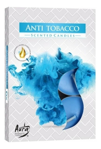 Kit 6 Velas Rechaud Perfumadas Anti Tabaco Perfumar Ambiente