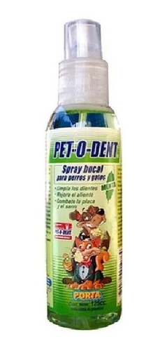 Spray Bucal Para Perros Y Gatos Sabor Menta