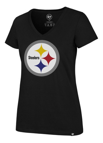 Playera 47 Mujer Negro Pittsburgh Steelers F25twiurv438757jk