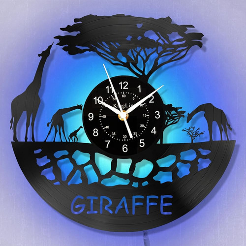Reloj De Pared De Vida Silvestre Africana Kinglive Decorativ