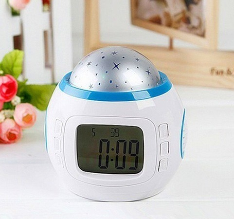 Imagen 5 de 6 de Reloj Despertador Digital Led Estrellas Colores Niños