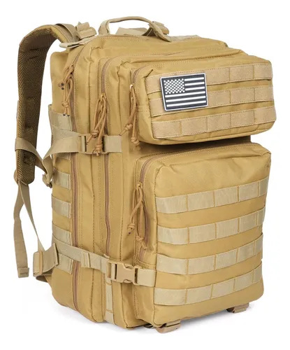 Gelindo. - Mochila táctica militar para caza, acampado, 35 l., Caqui-2,5  l), TP-KI-2.5HB