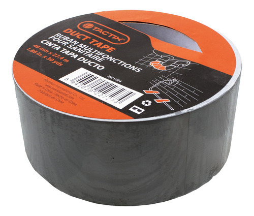 Cinta Duct Tape Tactix Universal Gris 27.4m X 48mm