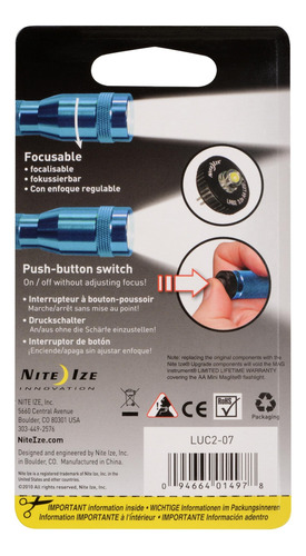 Linterna Led Nite Ize De Actualización Para Aa Mini Maglite,