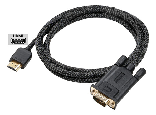 Femoro Cable Hdmi A Vga De 6 Pies Macho A Macho, Cable Trenz