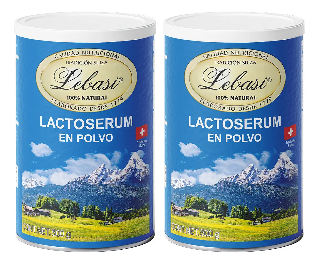 Lebasi Lactosuero Suizo en Polvo 2 Pack Bote 500 g c/u