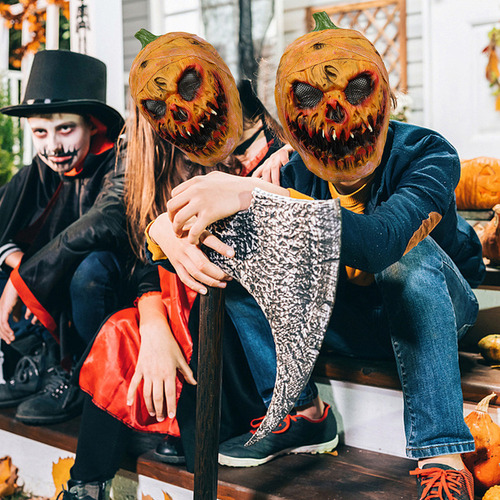 Casco De Calabaza De Halloween, Máscaras Aterradoras