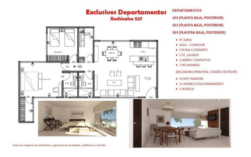 Imagen 8 de 30 de Departamento En Vertíz Narvarte Benito Juárez