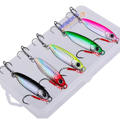 Conjunto De Iscas, 5 Unidades, Kit De Pesca Com Isca, Pesca