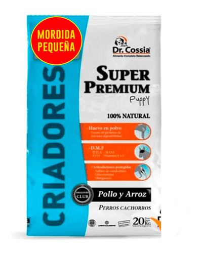 Dr.cossia Super Premium Puppy Razas Pequeñas X 20kg E.t.pais